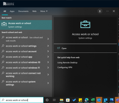 Using Windows on your personal device guidance